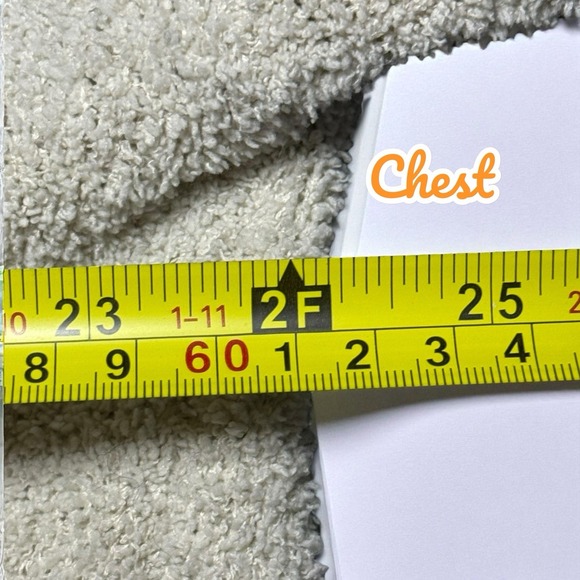 Double Zero Spicy Small Ivory Soft Plush Cropped Oversized Sweater Cozy Chunky - Picture 8 of 8